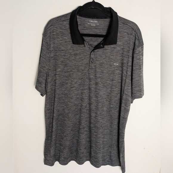 Calvin Klein Other - Calvin Klein The Performance Polo Short Sleeve Golf Shirt Gray Size XXL Active